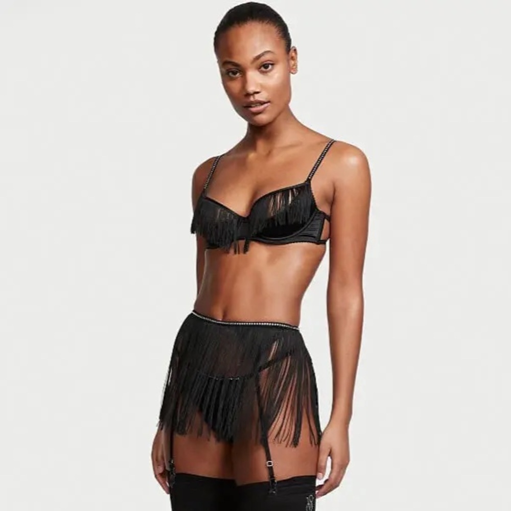 Victoria Secret Very Sexy Fringe Lingerie Set